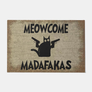 Meowcome Madafakas Doormat | Funny Cat Lover Gesch Fußmatte