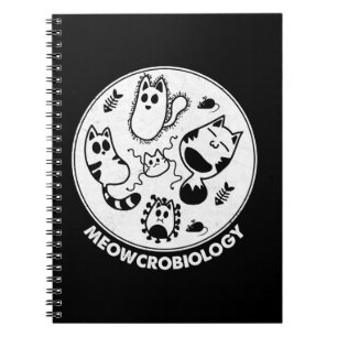 Meowcrobiology Microbiology Science Cat Lovers Notizblock