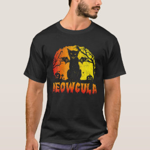 Meowcula Black Cat Halloween T-Shirt