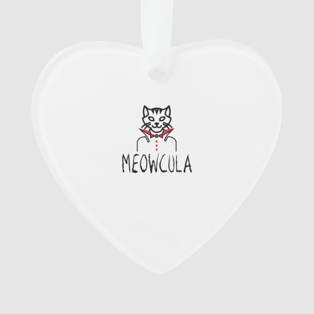 Meowcula Halloween Ornament (Vorderseite)