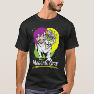Meowdi Gras Katze Mardi Gras New Orleans Louisia T-Shirt