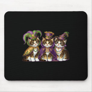 Meowdi Gras Mardi Gras Cat Lover New Orleans Louis Mousepad
