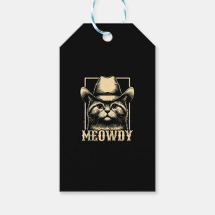 Meowdy Cat Cowboy Cowgirl Meow Howdy Halloween Cos Geschenkanhänger