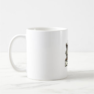 Meowdy Cat Cowboy Cowgirl Meow Howdy Halloween Cos Kaffeetasse