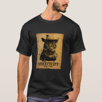 Meowdy Cowboy Cat Funny Sarcastic Pub Western Hors
