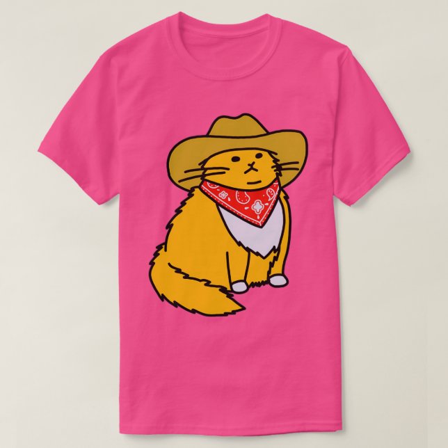 Meowdy Cowboy Cat T-Shirt (Design vorne)