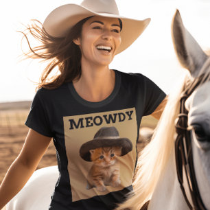 MEOWDY COWBOY KATZE KÄTZCHEN T-SHIRT