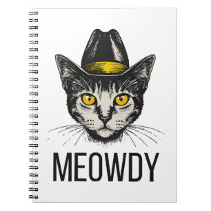 Meowdy Funny Cat Notizblock