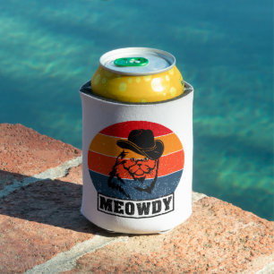 Meowdy Funny Mashup zwischen Meow und Howdy Cat Me Dosenkühler