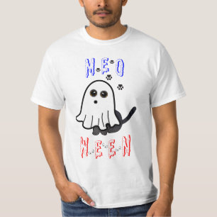 Meoween Ghost Kitten 31 Cat USA Oktober Halloween T-Shirt