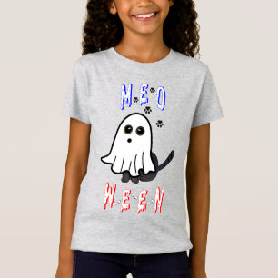 Meoween Ghost Kitten 31 Cat USA Oktober Halloween T-Shirt