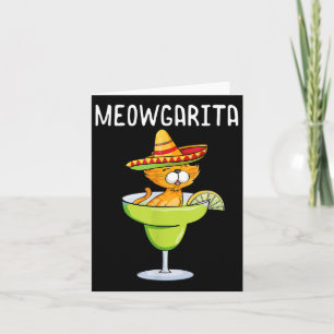 Meowgarita - Cinco De Mayo Margarita Cat Lover Karte