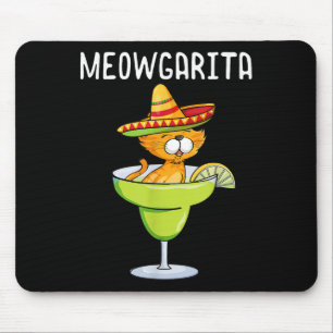 Meowgarita - Cinco De Mayo Margarita Cat Lover Mousepad