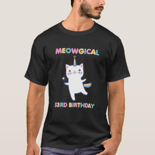 Meowgical 53Rd Geburtstagskätzchen 53 Jahre alte K T-Shirt