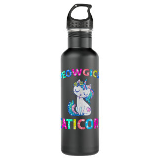 Meowgical Caticorn Unicorn Katze Kittycorn 2157 Edelstahlflasche
