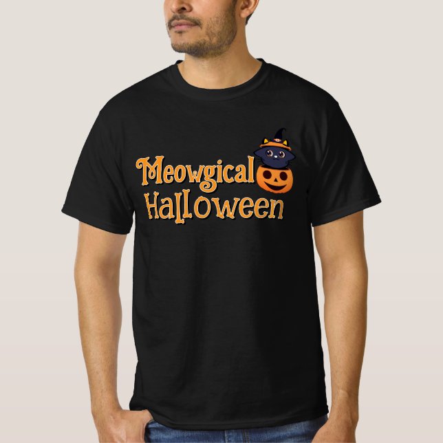 Meowgical Halloween T - Shirt (Vorderseite)