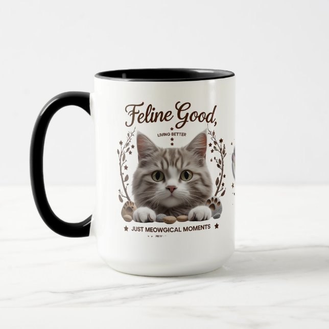 Meowgische Momente | 15 oz Combo Cat Lover Tasse S (Links)