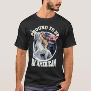 Meowica Katze Einhorn 4. Juli Stolz, ein Amerikane T-Shirt