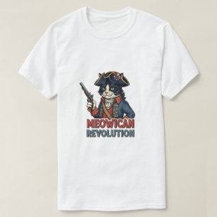 Meowikanische Revolution - Patriotischer KatzenT - T-Shirt