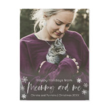 Meowmy und Me Cat Mama Foto Overlay Holiday