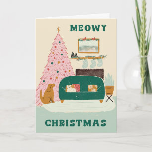 Meowowy Christmas & Yappy New Year Grußkarte Karte