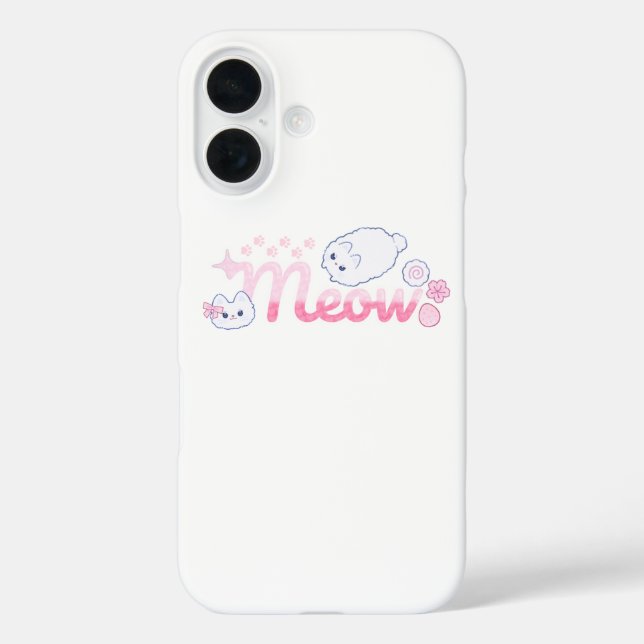 Meowpink iPhone 16 Hülle (Rückseite)