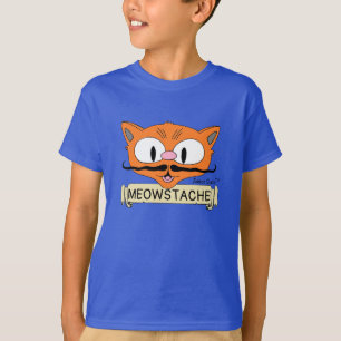 MEOWSTACHE Cartoon Katze mit Mustache Kid's T-Shirt