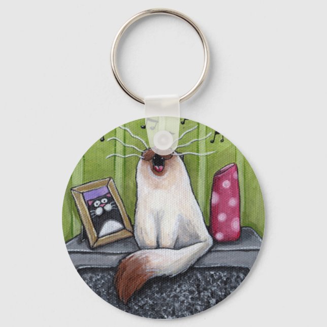 Meowstro-Schlüsselanhänger Schlüsselanhänger (Vorderseite)