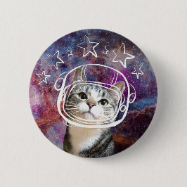 Meowstronaut Kiba Headshot-Button Button