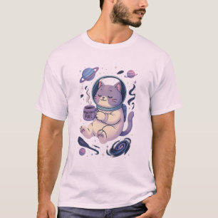 Meowstronaut Treibstoff – Süßes Weltraumkatzen-Des T-Shirt
