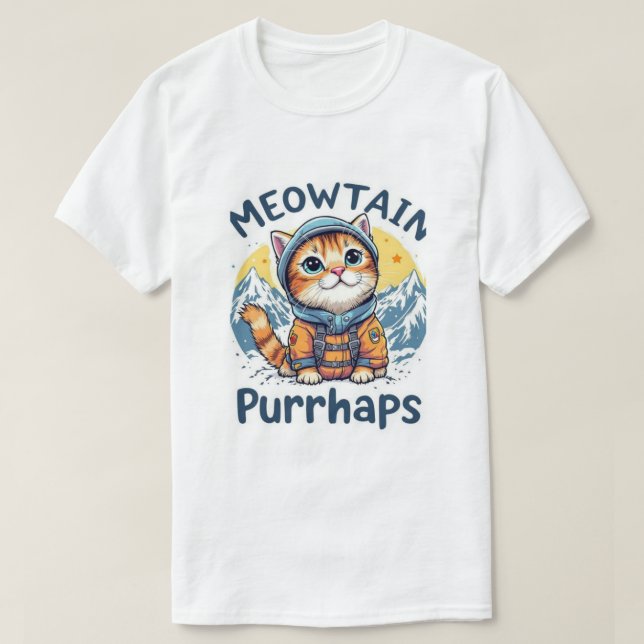 Meowtain Purrhaps T-Shirt (Design vorne)