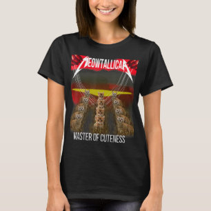 Meowtallica Meister der Kultur lustige Katze T-Shirt