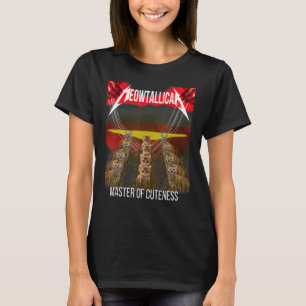 Meowtallica Meister der Niedlichkeit lustige Katze T-Shirt