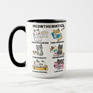 Meowthematik Lustige Mathe-Katzen-Witze Für Mathe- Tasse
