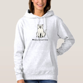 Meowtivation – Lustiges minimalistisches Katzenwor Hoodie