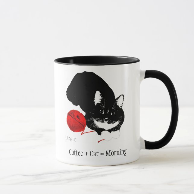 Meowu Sammlungs-Kaffee-Tasse (Tuxey) Tasse (Rechts)