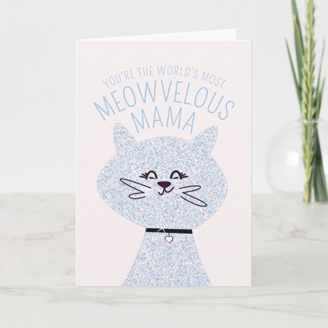 Meowvelous Mama Cat Karte (Vorderseite)