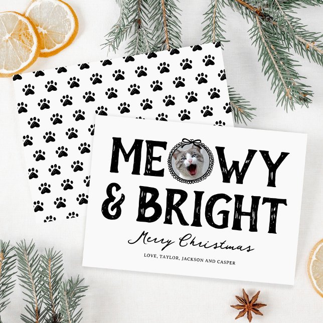 Meowy & Bright Doodle Cat Foto Weihnachten (Von Creator hochgeladen)