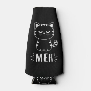 Meowy Cat Lovers Women Girls Meh Cat - Funny Cat Flaschenkühler