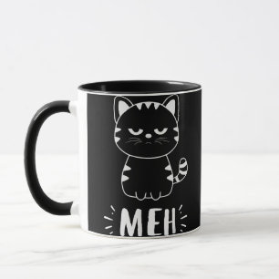 Meowy Cat Lovers Women Girls Meh Cat - Funny Cat Tasse