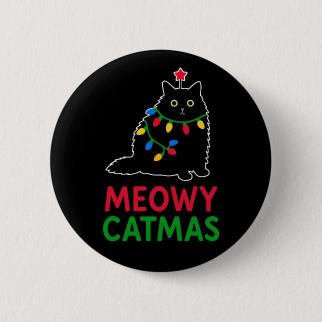Meowy Catmas Button (Vorderseite)
