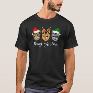 Meowy Catmas, Cat Christmas T-Shirt