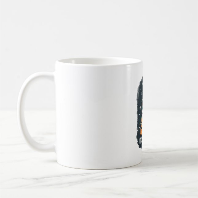 Meowy Catmas Cat Christmas Tree Xmas Girls Boys Fu Kaffeetasse (Links)