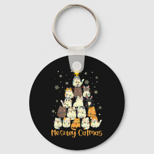 Meowy Catmas Katze Weihnachtsbaum Xmas Mädchen Jun Schlüsselanhänger