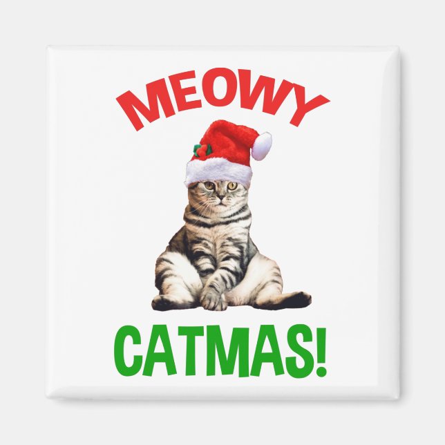 Meowy Catmas! Magnet (Vorne)
