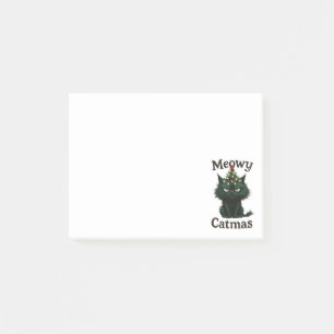 Meowy Catmas Moody Katze Post-it Klebezettel