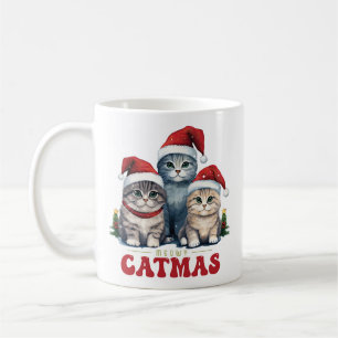Meowy CaTMas Three SMiling Cats Kaffeetasse