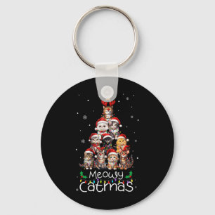 Meowy Catmas Weihnachtsbaum Weihnachten Weihnachts Schlüsselanhänger