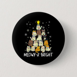 Meowy Catmas Weihnachtsbaum Xmas Girls Boys Fu Button