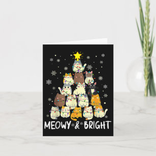 Meowy Catmas Weihnachtsbaum Xmas Girls Boys Fu Karte